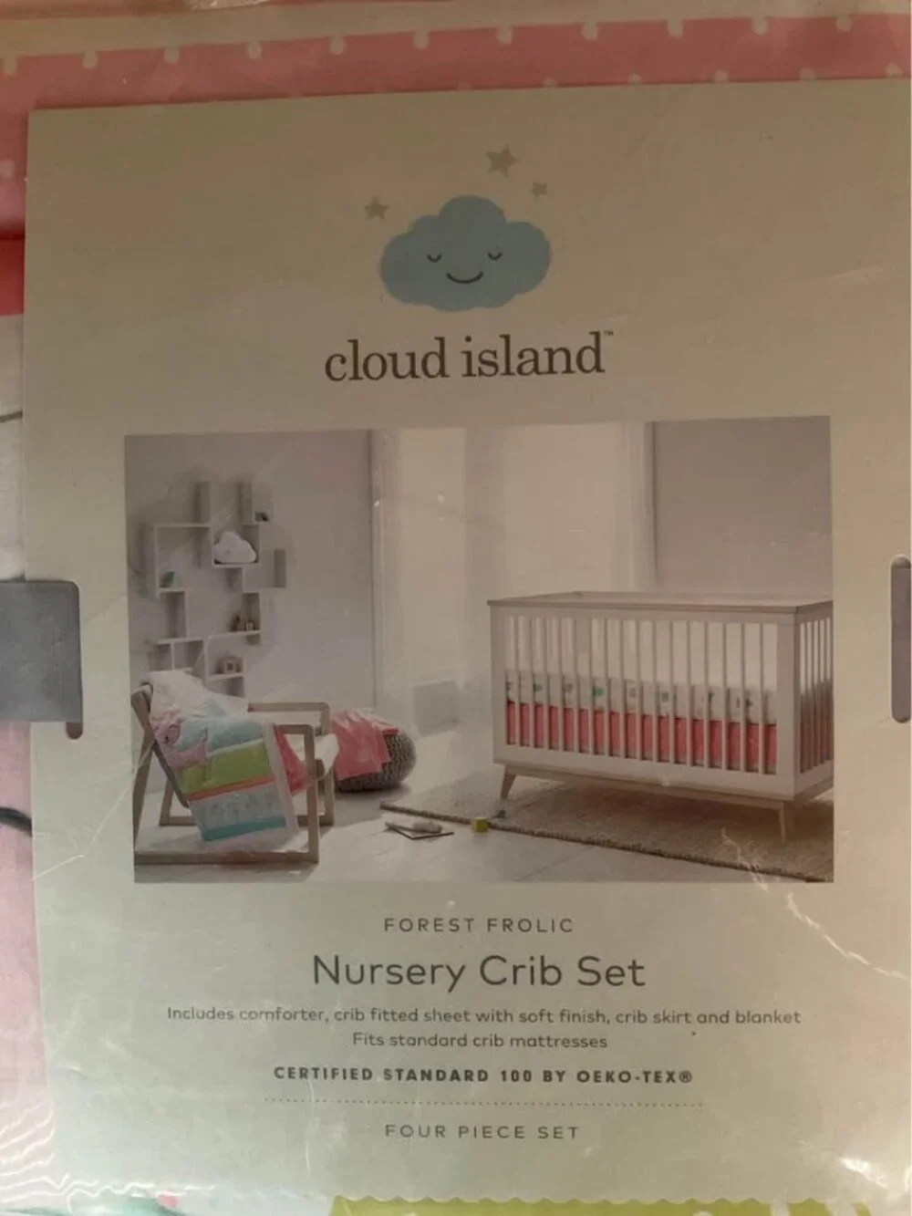 Cloud Island Forest Frolic Nursery Crib 4 Piece Set